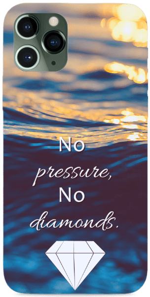 No pressure, no diamonds