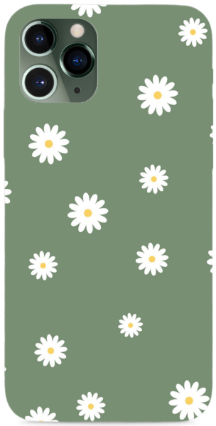 Zöld virágos