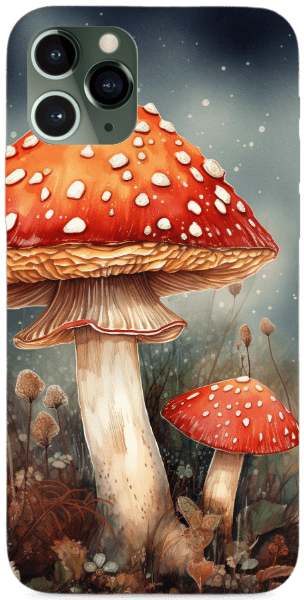 Amanita muscaria gomba, akvarell