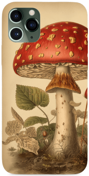 vintage amanita muscaria gomba