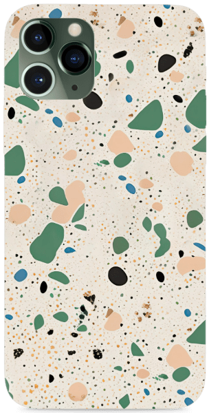 Zöld kavicsos kövezet