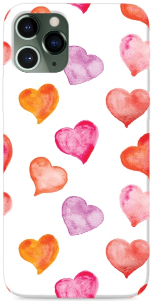 Színes szivek - átlátszó háttér