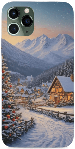 Karácsonyi havas kép