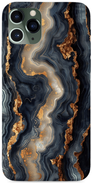 Grey and Gold Marble