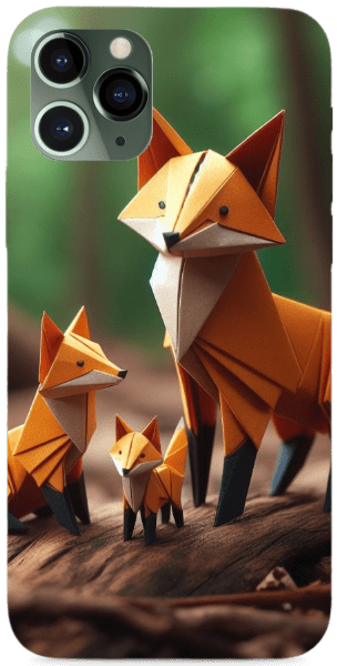 Origami rókák