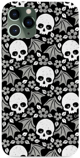 Skulls with Bat Wings