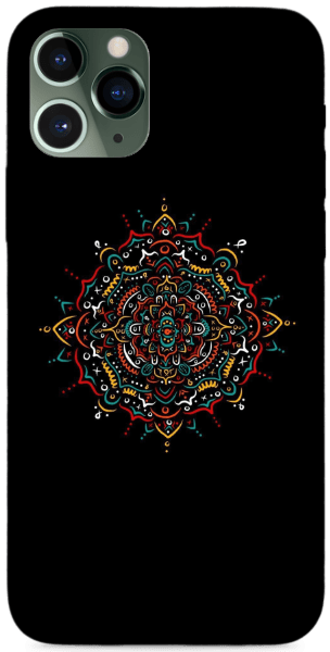Színes -Fekete mandala ll.