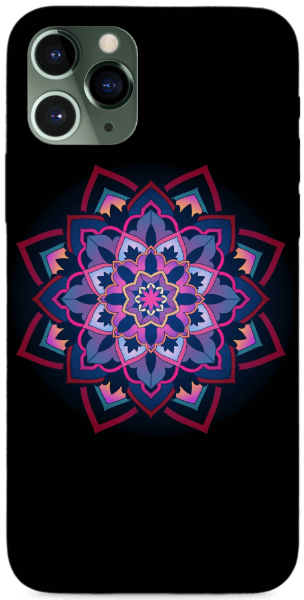 Fekete-Színes Mandala