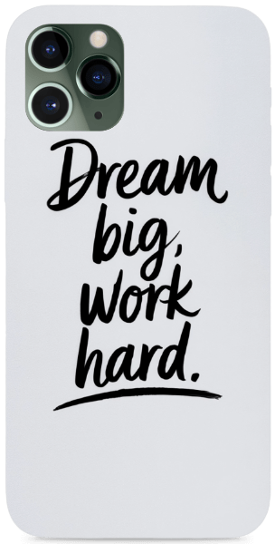 Dream big work hard