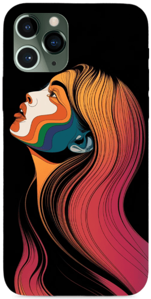 Woman with colors