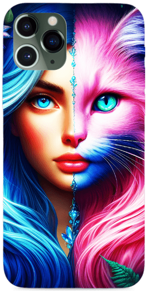 Divided Cat Portrait