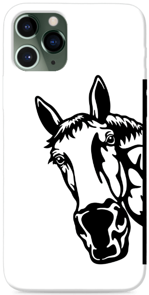 Kukucs ló lineart - átlátszó háttér