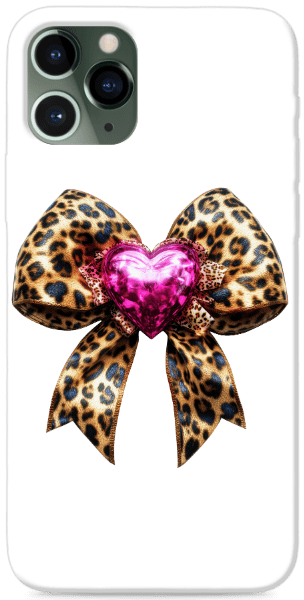 leopárdmintás masni