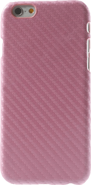 Apple iPhone 6 kemény hátlap karbon mintás rózsaszín