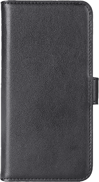 Nokia 8 oldalra nyíló flipes bőrtok valódi bőr fekete