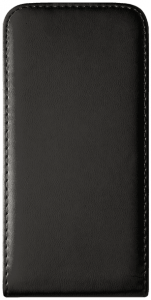 Huawei P20 Lite lenyíló flipes bőrtok fekete