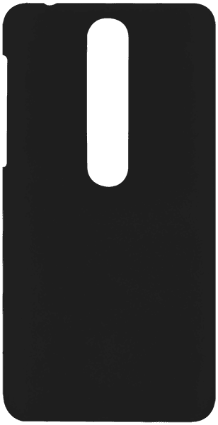 Nokia 6 2018 kemény hátlap gumírozott fekete