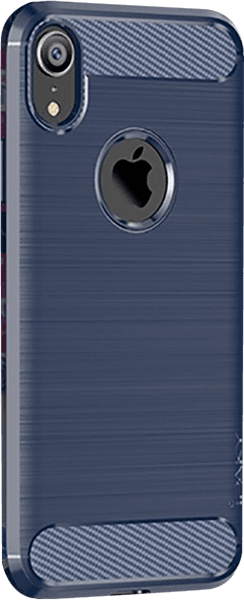 Apple iPhone XR szilikon tok gyári IPAKY logó kihagyós sötétkék