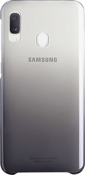 Samsung Galaxy A20e (SM-A202F) kemény hátlap gyári SAMSUNG színátmenetes fekete