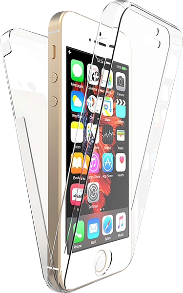 Apple iPhone 5 kemény hátlap 360 ° védelem átlátszó