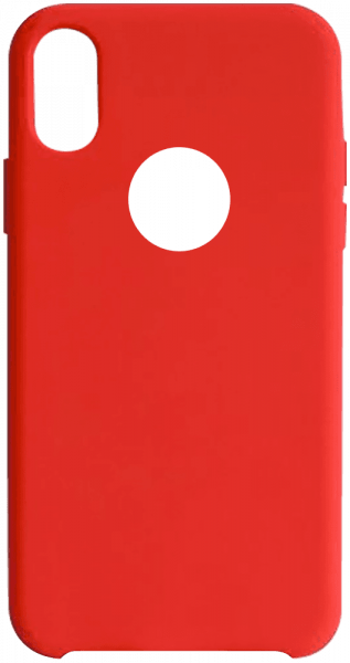 Apple iPhone XR kemény hátlap logó kihagyós piros