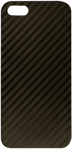 Apple iPhone SE (2016) kemény hátlap karbon mintás sötétbarna