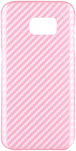 Samsung Galaxy S7 Edge (G935) kemény hátlap karbon mintás rózsaszín