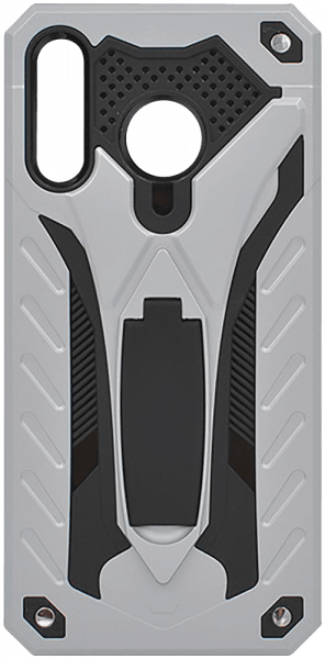 Samsung Galaxy M30 (SM-M305) ütésálló tok kitámasztó ezüst