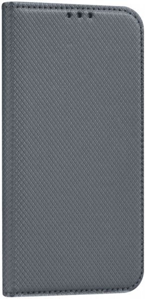 Apple iPhone X oldalra nyíló flipes bőrtok rombusz mintás szürke