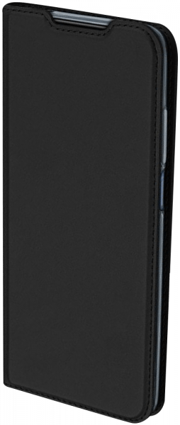 Apple iPhone XS Max oldalra nyíló flipes bőrtok elől-hátul mágneses fekete