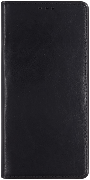 Samsung Galaxy A90 5G (SM-A908F) oldalra nyíló flipes bőrtok valódi bőr fekete