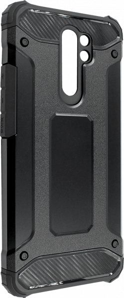 Xiaomi Redmi 9 Prime ütésálló tok légpárnás sarkas, hibrid Forcell Armor fekete