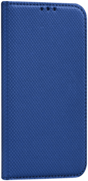 Xiaomi Redmi 7 oldalra nyíló flipes bőrtok rombusz mintás sötétkék