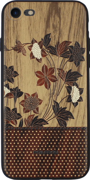 Apple iPhone SE (2020) kemény hátlap fa mintás virágokkal