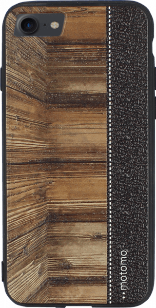 Apple iPhone 8 kemény hátlap bőrhatású fa mintás