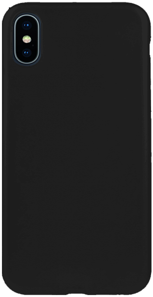 Apple iPhone XS szilikon tok matt fekete