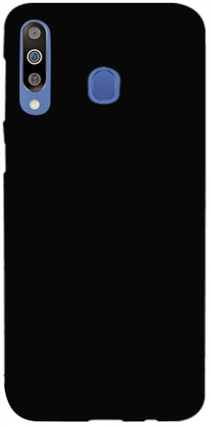 Samsung Galaxy M30 (SM-M305) szilikon tok matt-fényes keret fekete