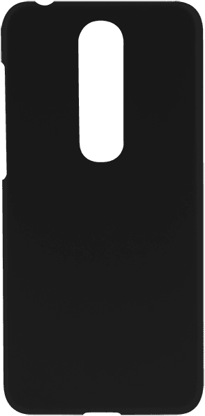 Nokia X6 2018 (6.1 Plus) kemény hátlap gumírozott fekete