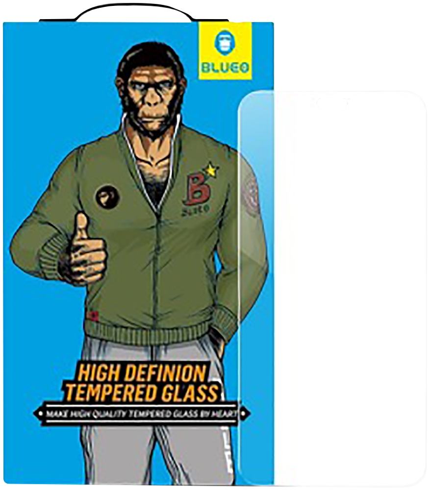 Samsung Galaxy A50s (SM-A507F) edzett üvegfólia Mr Monkey átlátszó fekete