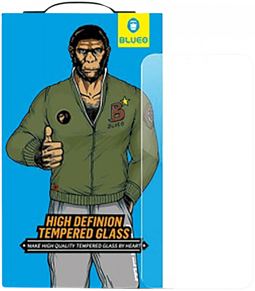 Huawei P20 Pro edzett üvegfólia Mr Monkey átlátszó fekete