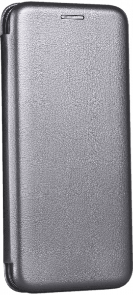 Samsung Galaxy M11 (SM-M115F) oldalra nyíló mágneses flipes bőrtok prémium minőség ezüst