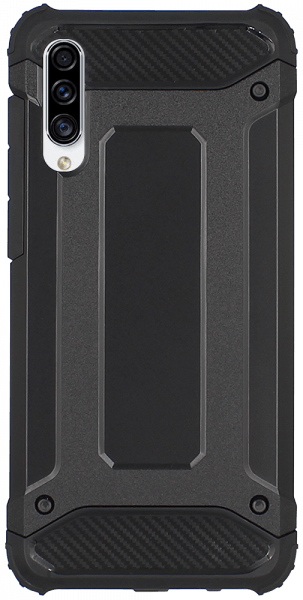 Samsung Galaxy A30s (SM-A307F) ütésálló tok légpárnás sarkas, hibrid Forcell Armor fekete