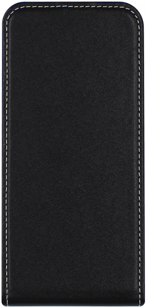 Nokia 2.3 lenyíló flipes bőrtok fekete