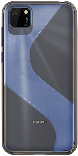 Huawei Y5P szilikon tok S-CASE átlátszó füstszínű
