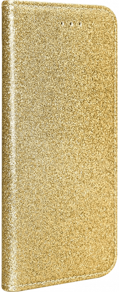 Xiaomi Mi 11 oldalra nyíló flipes bőrtok csillámos arany