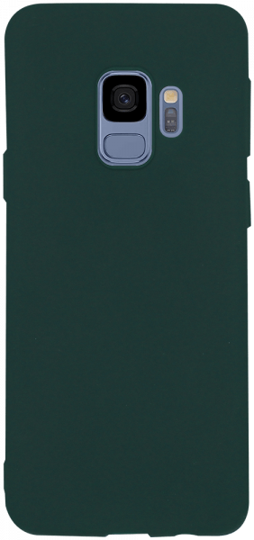 Samsung Galaxy S9 (G960) szilikon tok matt sötétzöld