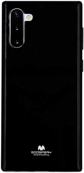 Samsung Galaxy Note 10 szilikon tok gyári MERCURYCASE csillámos fekete