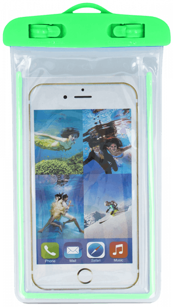 Apple iPhone 12 Mini vízálló tok univerzális fluoreszkáló zöld