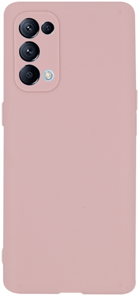 Oppo Reno5 Pro 5G szilikon tok kameravédővel matt púder színű