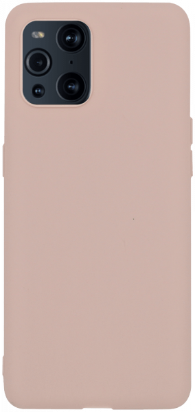 Oppo Find X3 szilikon tok matt púder színű